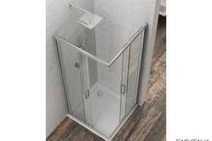Cabina doccia angolare h 195 cm