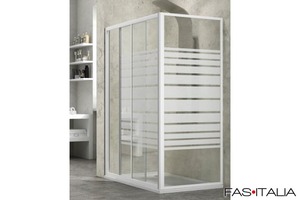 Cabina doccia rettangolare h 185 cm