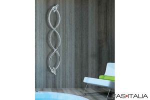 Scaldasalviette Onda ad acqua, cromato