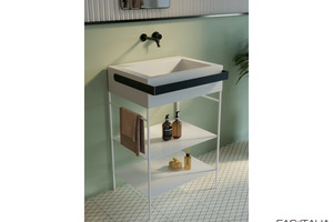 Mobile 60x45 cm con lavabo e barra di appoggio