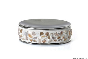 Portasapone in ceramica e madreperla