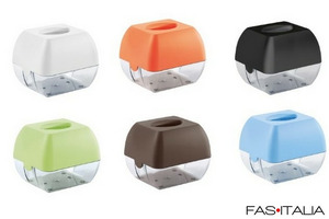Dispenser veline facciali in astuccio cubico
