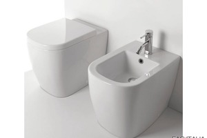 Vaso e bidet in ceramica serie Time Vaso e bidet in ceramica serie Time