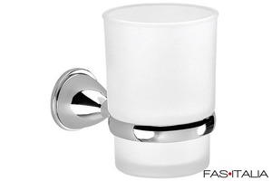 Porta spazzolini in vetro satinato Porta spazzolini in vetro satinato