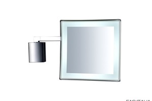 Specchio ingranditore da parete con luci led