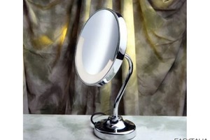 Specchio d'appoggio 2xØ200 mm illuminato