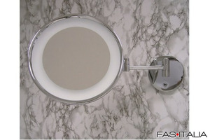 Specchio da parete ingranditore, a led, Ø 230 mm Specchio da parete ingranditore, a led, Ø 230 mm