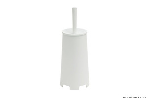 Scopino WC in resine termoplastiche bianco matt